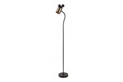 Podlahová lampa MOUSE, 0086, max.250V, 50/60Hz, 1*E27, max.25 W, IP20, prům.8 cm, černá/zlatá