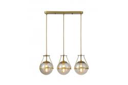 Stropní svítidlo DROP 3, 6335, AC220-240V, 50/60Hz, 3*E27, max.25W, délka 68 cm, zlato