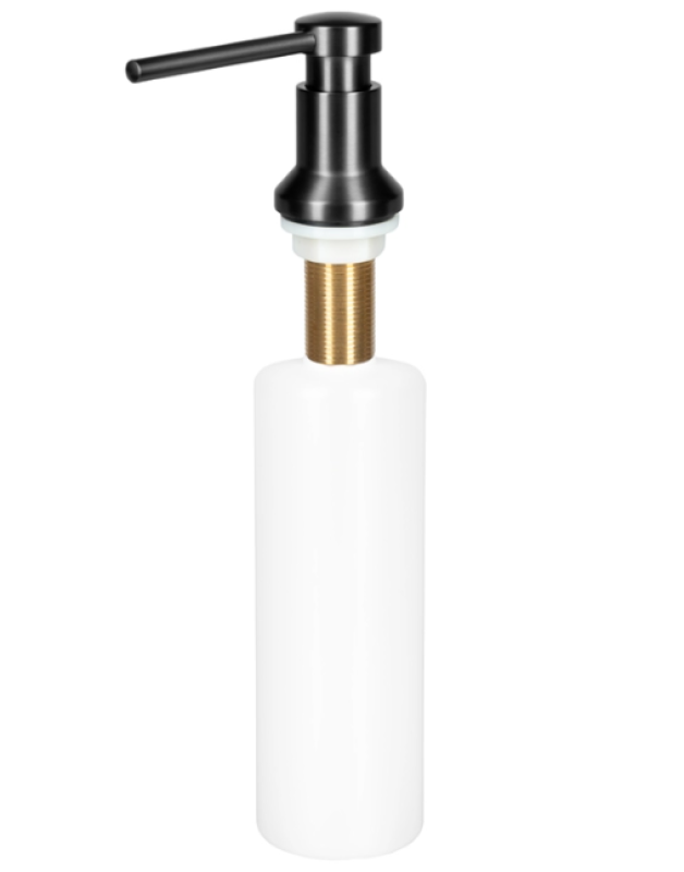 Ausmann Turt Vstavaný dávkovač mydla v gun metal prevedení, doplniteľný zhora, 1208969721