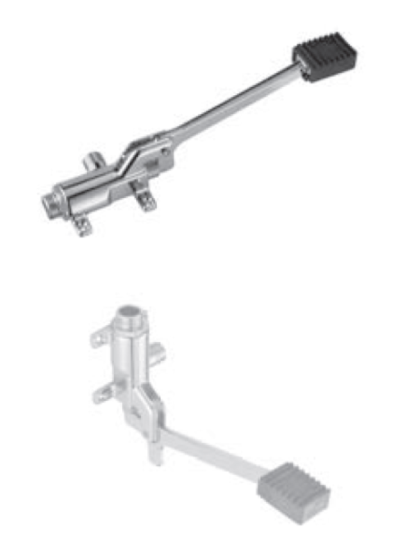 PB Pedal Line Nožní pedál chrom pro montáž na podlahu nebo stěnu 1208969729