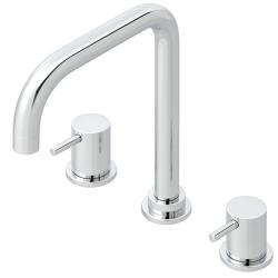 Waterevolution Flow 3-otvorová kuchyňská baterie s otočným výtokem a připojením na filtrovanou vodu chrom T152H01