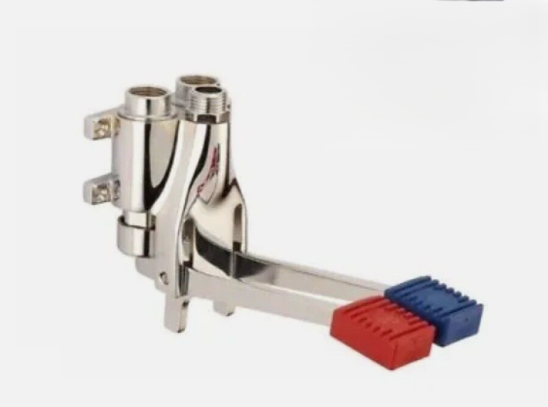 PB Pedal Line Dvojitý nožní pedálový mixér chromovaný pro nástěnnou montáž 1208969759