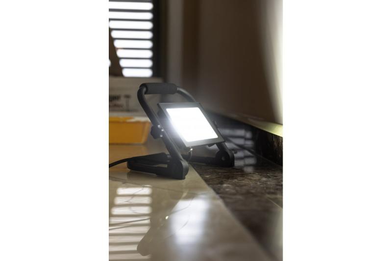 NELI Přenosný reflektor, LED, 50W, 4500lm, 6400K, AC220-240V, IP65, 1,5m kabel