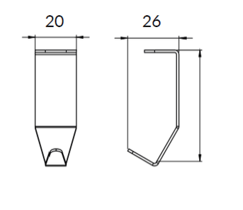 Epka Luxion Hák na Kuchyňské Kolejnice Kov Černá 1208969962