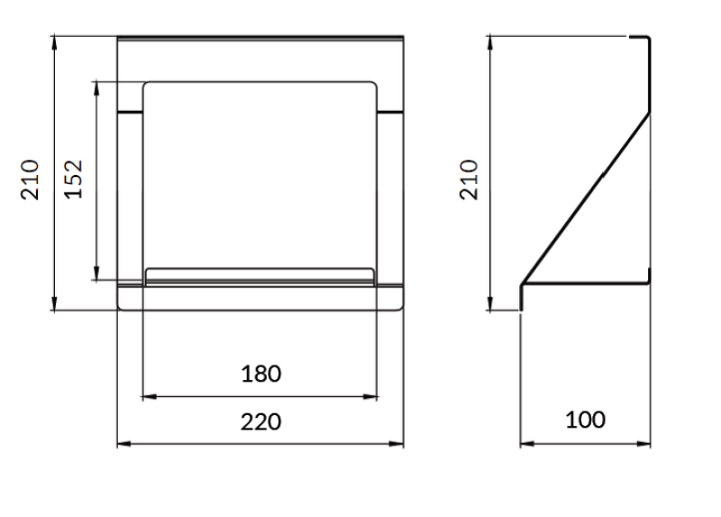 Epka Luxion Držák na kuchyňské lišty Kov Černá 1208969966