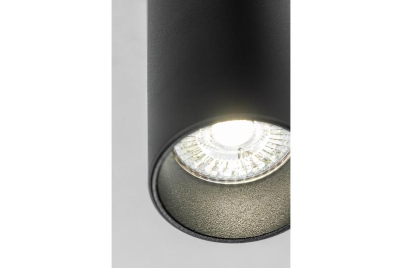 Stropní lampa VIRGO, max. 250V, 50/60Hz, 57x152mm, IP20, max. 20W, kulatá, černá