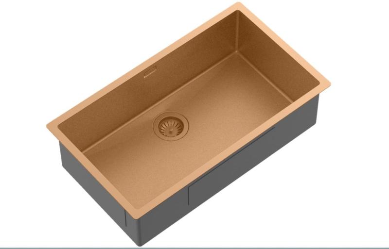 Ausmann Mosel měděný velký dřez z nerezové oceli - PVD měď 74x40 univerzální 1208970018