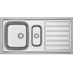 Banka Centurio 100-15 RVS 1,5 Dřez na povrch 100 x 50 cm s Odkapávací částí 1208970035