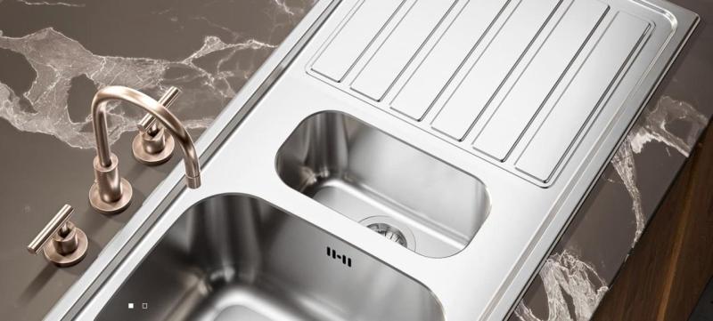 Banka Diplomat nerezový dvojitý dřez na montáž 80x44 cm 1208970059