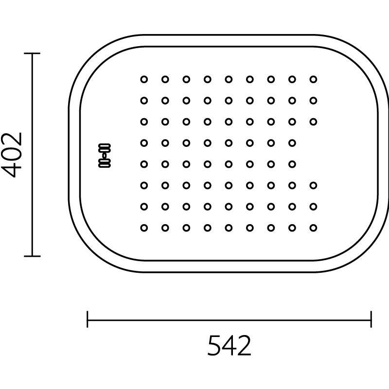 Banka Boston Nerezový mělký dřez s odkapávačem 542 x 402 mm Nadstavba 1208970073