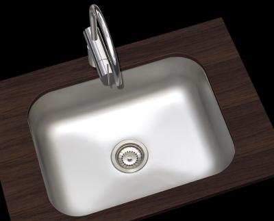 Banka Detroit Nerezový dřez 543 x 408 mm Podstavný 1208970078