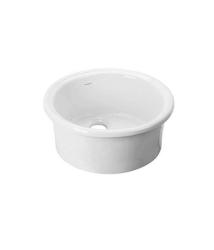Ausmann Ceramic Brook keramické bílé kulaté umyvadlo na desku 1208970092