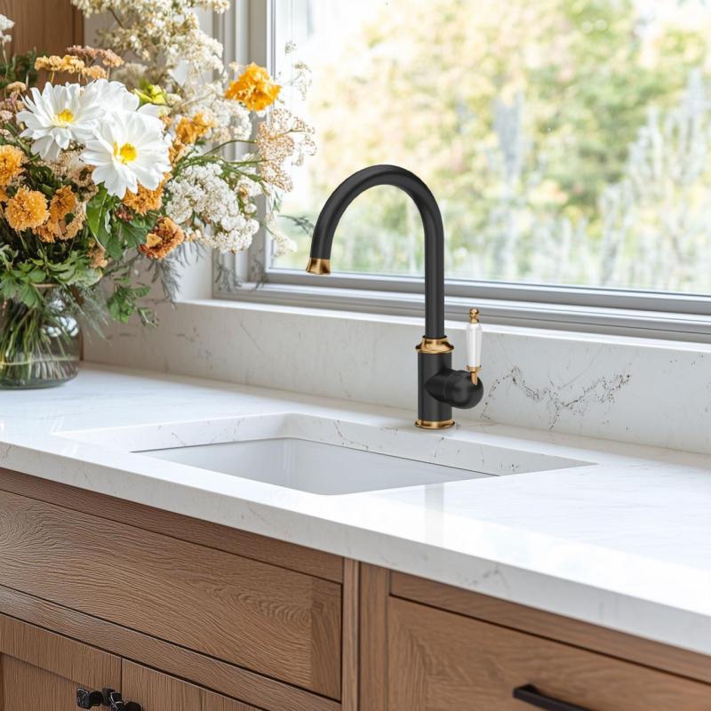 Ausmann Ceramic Ember Keramický Bílý Čtvercový Dřez na Povrchu a Pod Skříňkou 40 x 40 cm s Nerezovou Zástrčkou 1208970094