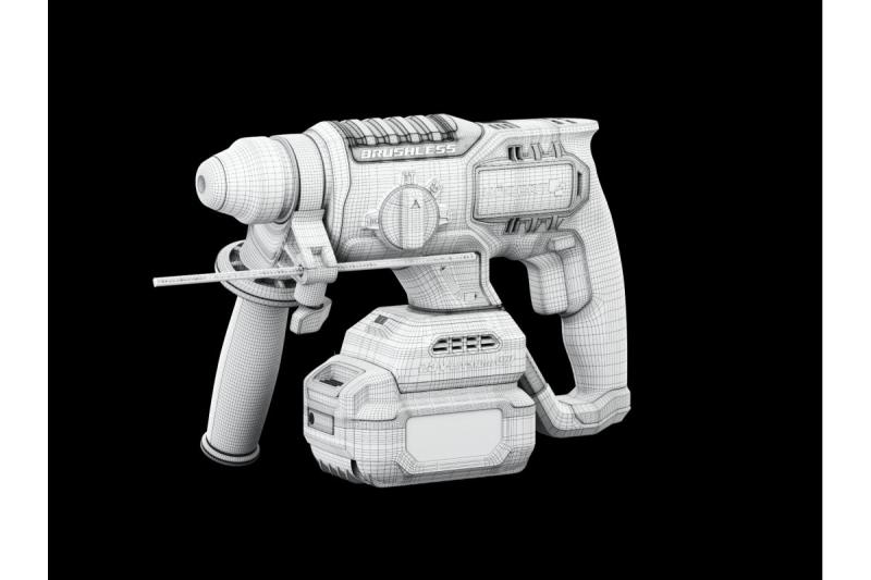 HÖGERT akumulátorová příklepová vrtačka, bezuhlíková, 18V, s funkcí sekání