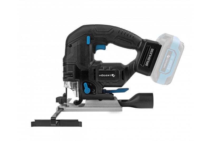 HÖGERT akumulátorová přímočará pila, 18V, antivibrační rukojeť - bez akumulátoru