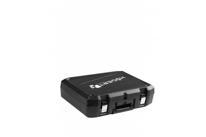 HÖGERT akumulátorová vrtačka 18V, sada s baterií, nabíječkou, držákem bitů, zásobníkem vrtáků.