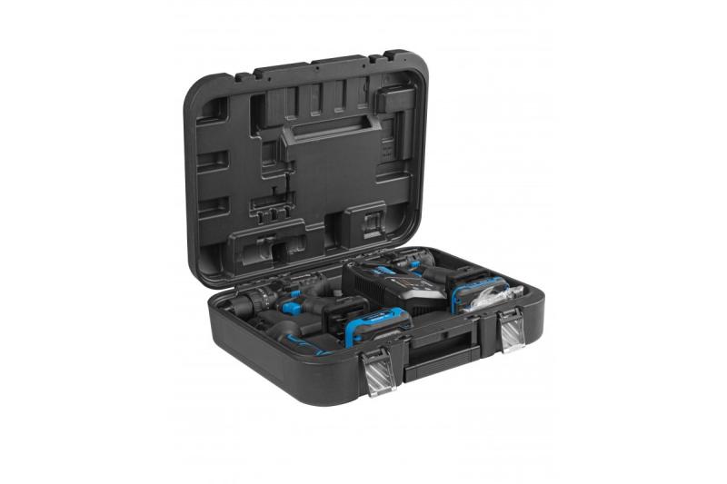 HÖGERT akumulátorová rázová utahovací souprava 200 Nm 18V s bezkartáčovým motorem.