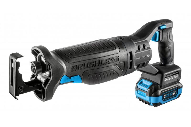 HÖGERT akumulátorová pila ocaska, 18V, bezuhlíková, baterie, nabíječka, příslušenství