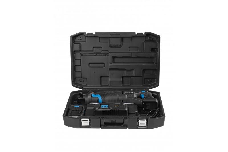 HÖGERT akumulátorová pila ocaska, 18V, bezuhlíková, baterie, nabíječka, příslušenství