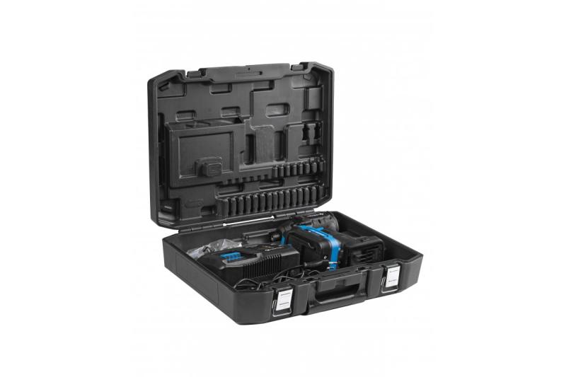 HÖGERT Bezdrátová žehlička bez kartáčků 18V, sada s baterií, nabíječkou a příslušenstvím