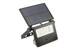 Sluneční povodňové světlo LUMOS II, LED, 2000lm, 6400K, 2600mAh vyměnitelné, IP65, černé