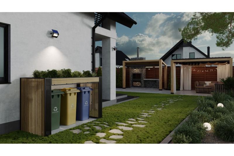 Sluneční povodňové světlo LUMOS II, LED, 2000lm, 6400K, 2600mAh vyměnitelné, IP65, černé