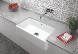 Ausmann Ceramic Mira Keramické Bílé Umyvadlo - Vestavné a Polozapuštěné 795 x 460 mm 1208970515