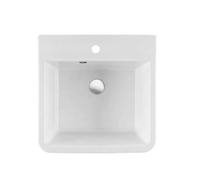 Ausmann Ceramic Frost Keramické Bílé Umyvadlo - Nástavbové 510 x 506 mm s otvorem pro baterii 1208970516