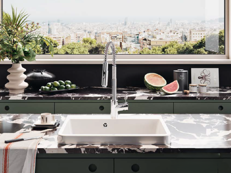 Ausmann Ceramic Frost Keramické Bílé Umyvadlo - Nástavbové 510 x 506 mm s otvorem pro baterii 1208970516