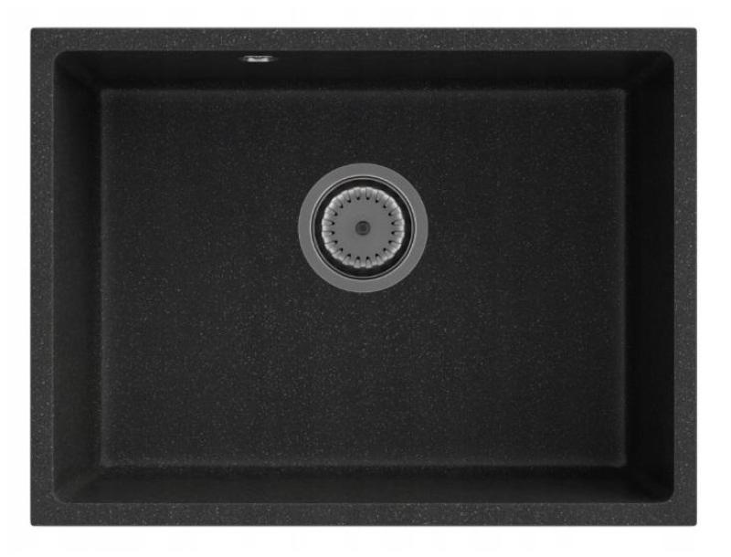 Graniteland Solo Granitový Bílý Dřez pod pracovní desku 535x400 mm s nerezovým výpustným ventilem 1208970635