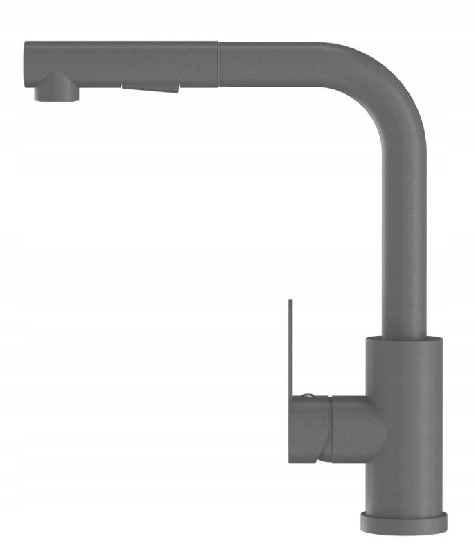Graniteland Celeste Kuchyňská Baterie Šedá s Výsuvnou Výpustí a Dvoufunkční Ruční Sprchou 1208970663