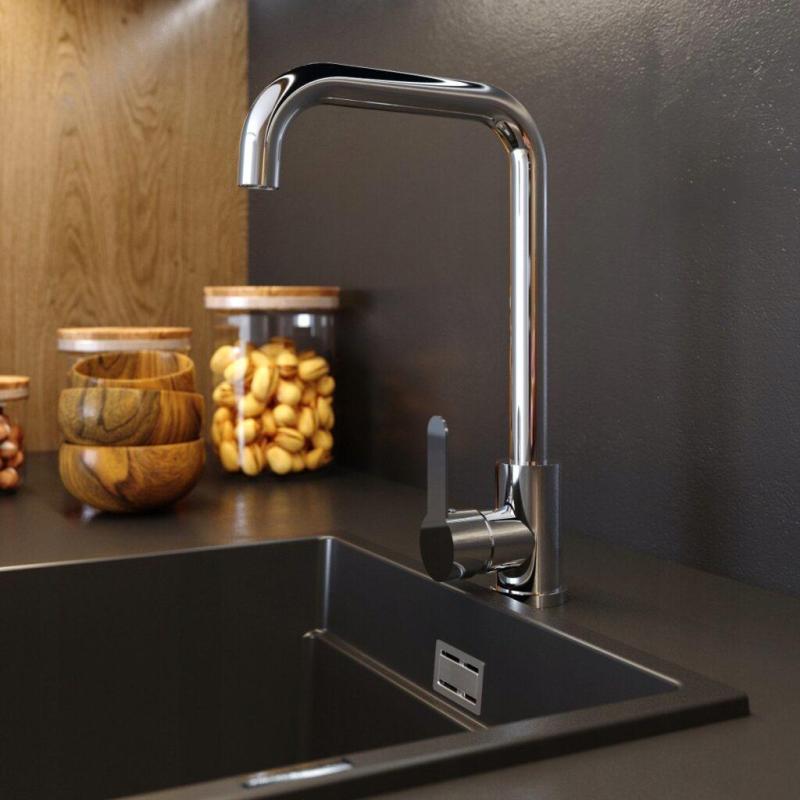 Graniteland Stellar kuchyňská baterie chrom s otočným výtokem 1208970667