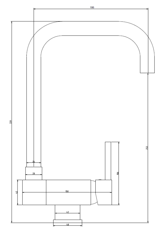 Graniteland Serenity sklopné okno Kuchyňská baterie Chrom 1208970687