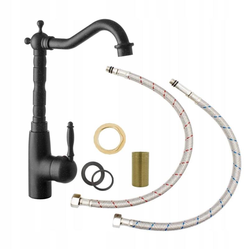 Graniteland Verve Kuchyňská baterie Arduin vzhled tvrdého kamene s otočným výtokem 1208970701