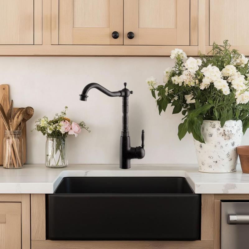 Graniteland Verve Kuchyňská baterie Arduin vzhled tvrdého kamene s otočným výtokem 1208970701