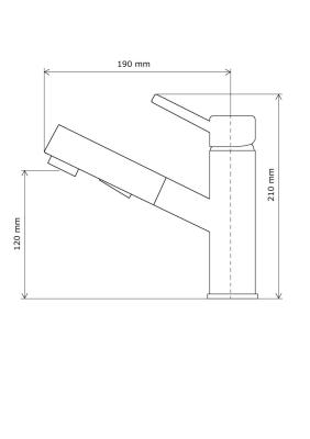 Graniteland Ceres Kitchen Faucet White with Pull-Out Spout and Dual-Function Hand Shower 1208970709