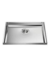 Foster Phantom Base RVS Deska Spodní část pracovní desky Dřez 50x40cm pro vestavbu do keramiky, přírodního kamene a Solidsurface tloušťka 20mm 1208970717