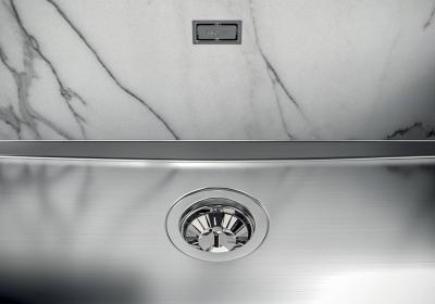 Foster Phantom Base RVS Deska Spodní část pracovní desky Dřez 50x40cm pro vestavbu do keramiky, přírodního kamene a Solidsurface tloušťka 20mm 1208970717
