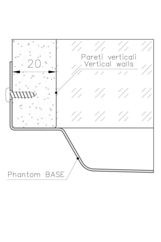 Foster Phantom Base RVS Deska Spodní část pracovní desky Dřez 50x40cm pro vestavbu do keramiky, přírodního kamene a Solidsurface tloušťka 20mm 1208970717