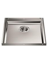 Foster Phantom Base RVS základová deska pracovní desky dřez 40x40 cm pro vestavbu do keramiky, přírodního kamene a Solidsurface tloušťka 20 mm 1208970718.