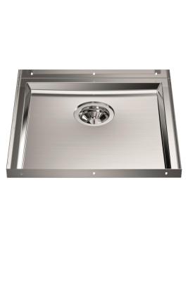 Foster Phantom Base RVS základová deska pracovní desky dřez 40x40 cm pro vestavbu do keramiky, přírodního kamene a Solidsurface tloušťka 20 mm 1208970718.