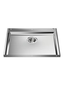Foster Phantom Base Nerezová Ocel Dřezová Deska 50x40cm pro Vestavbu do Keramiky, Přírodního Kamene a Solidsurface tloušťky 12mm 1208970720.