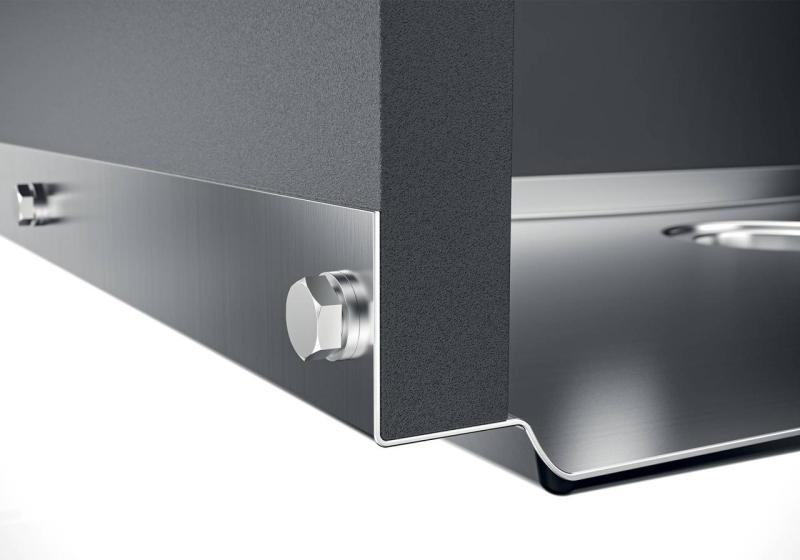 Foster Phantom Base Nerezová Ocel Dřezová Deska 50x40cm pro Vestavbu do Keramiky, Přírodního Kamene a Solidsurface tloušťky 12mm 1208970720.