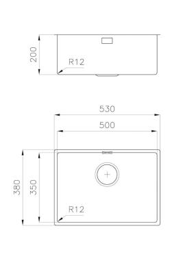 Foster L35 Speciaal 35 cm lange RVS Spoelbak 50 x 35 cm Onderbouw 1208970723 vertaalt naar het Tsjechisch als: Foster L35 Speciální 35 cm dlouhý nerezový dřez 50 x 35 cm Podstavba 1208970723.