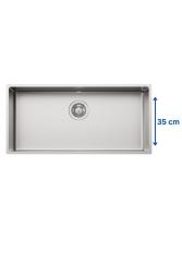 Foster L35 Speciale 35cm dlouhý nerezový dřez 75 x 35 cm podstavný 1208970724