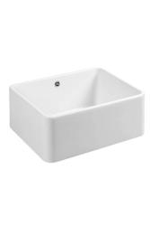 Ausmann Ceramic Mira Keramické Bílé Umyvadlo - Podstavné a Polozapuštěné 590 x 458 mm s Nerezovou Zátkou 1208970733