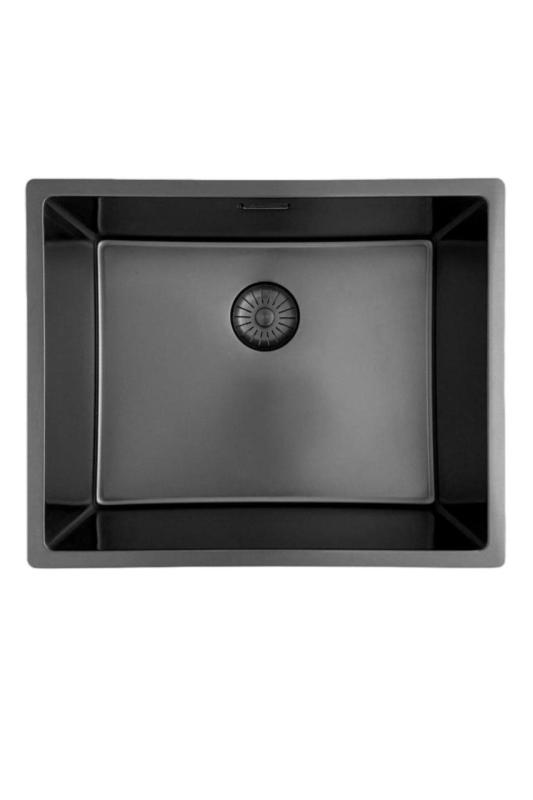 Pure.Sink Prestige Kombinovaná sada Gun metal dřez 50x40 cm s Gun metal kuchyňskou baterií 1208970763