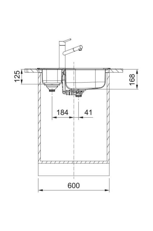 Franke Spark SKX 660 1,5 nerezový dřez otočný Nástavba 62x49cm 101.0714.455