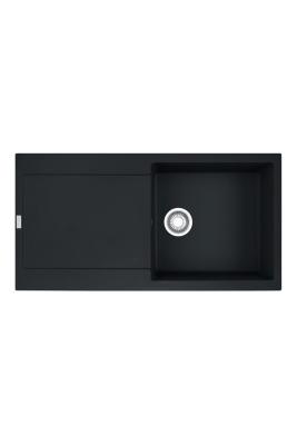 Franke Maris MRG 611-97 Fragranite Matná Černá Dřez 97 x 50 cm Montáž s Odkapávací částí 114.0628.967