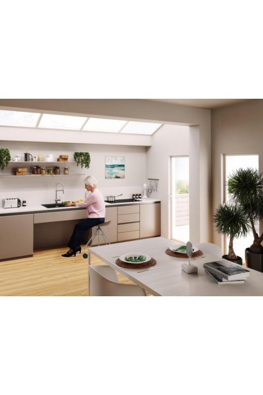 Franke Maris MRG 610-60 Care Fragranite Mat Černá mělký invalidní dřez 635 x 559 mm vestavba s dírou pro kohoutek 114.0729.484